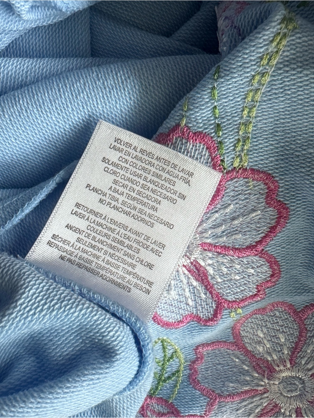 Alfred Dunner Light Blue Floral Hummingbird Short Sleeve Top M grannycore pastel - Picture 11 of 12